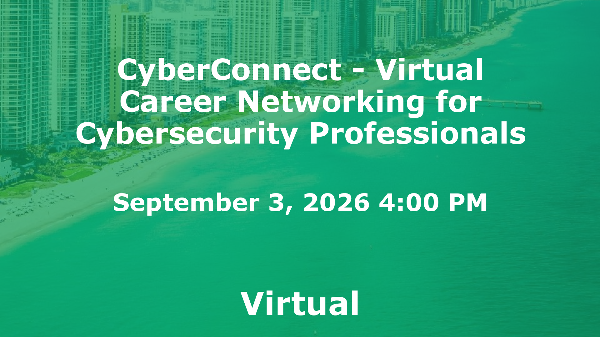 CyberConnect - Virtual Career Networking for Cybersecurity Professionals event image
